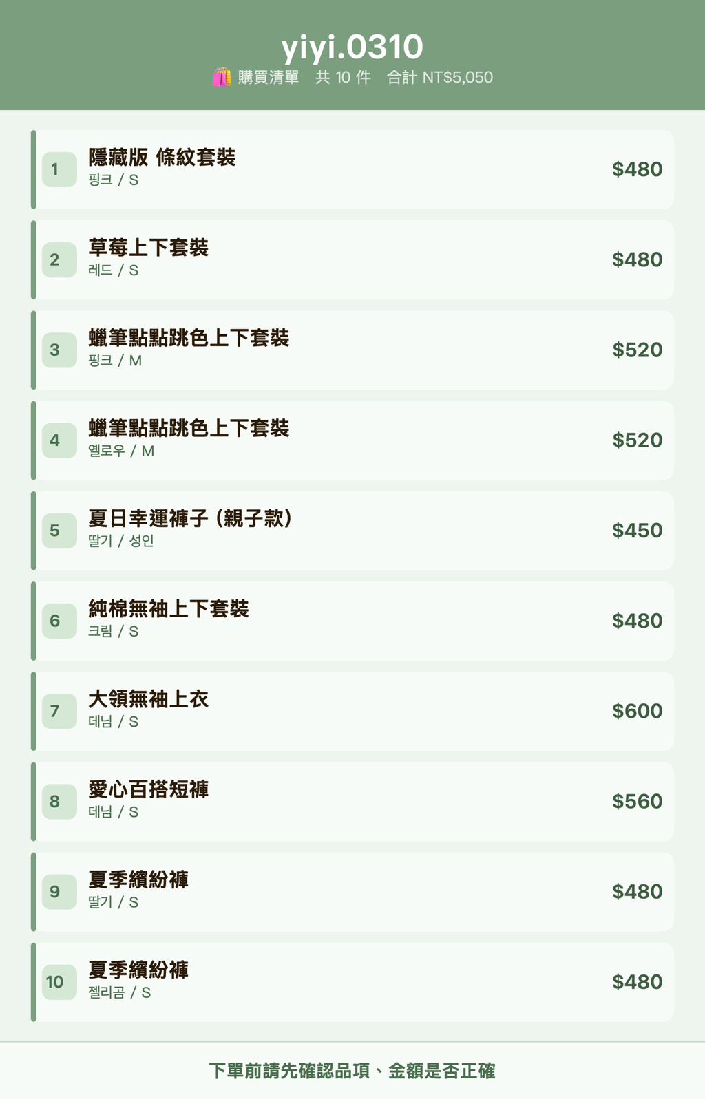 yiyi.0310_購買清單
