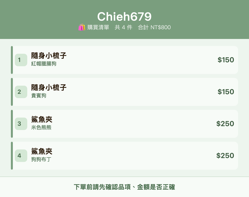 Chieh679_購買清單