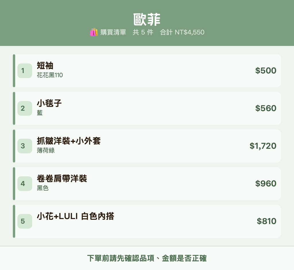 歐菲_購買清單