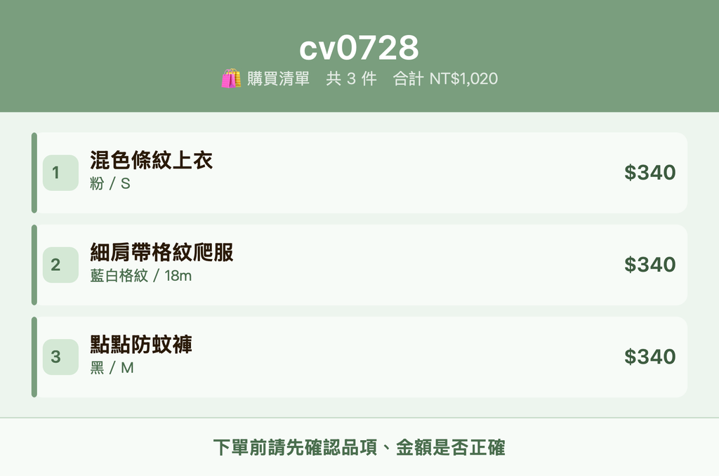 cv0728_購買清單