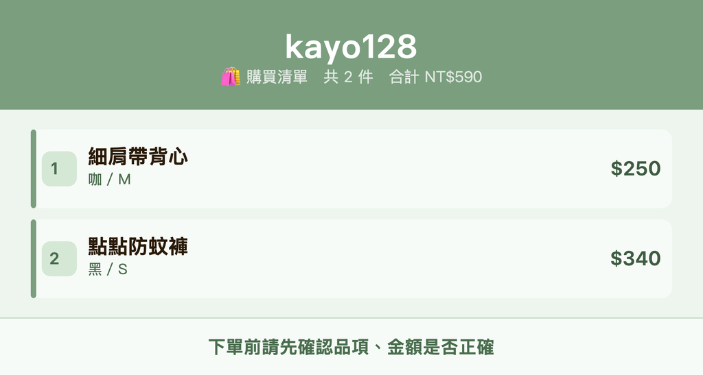 kayo128_購買清單