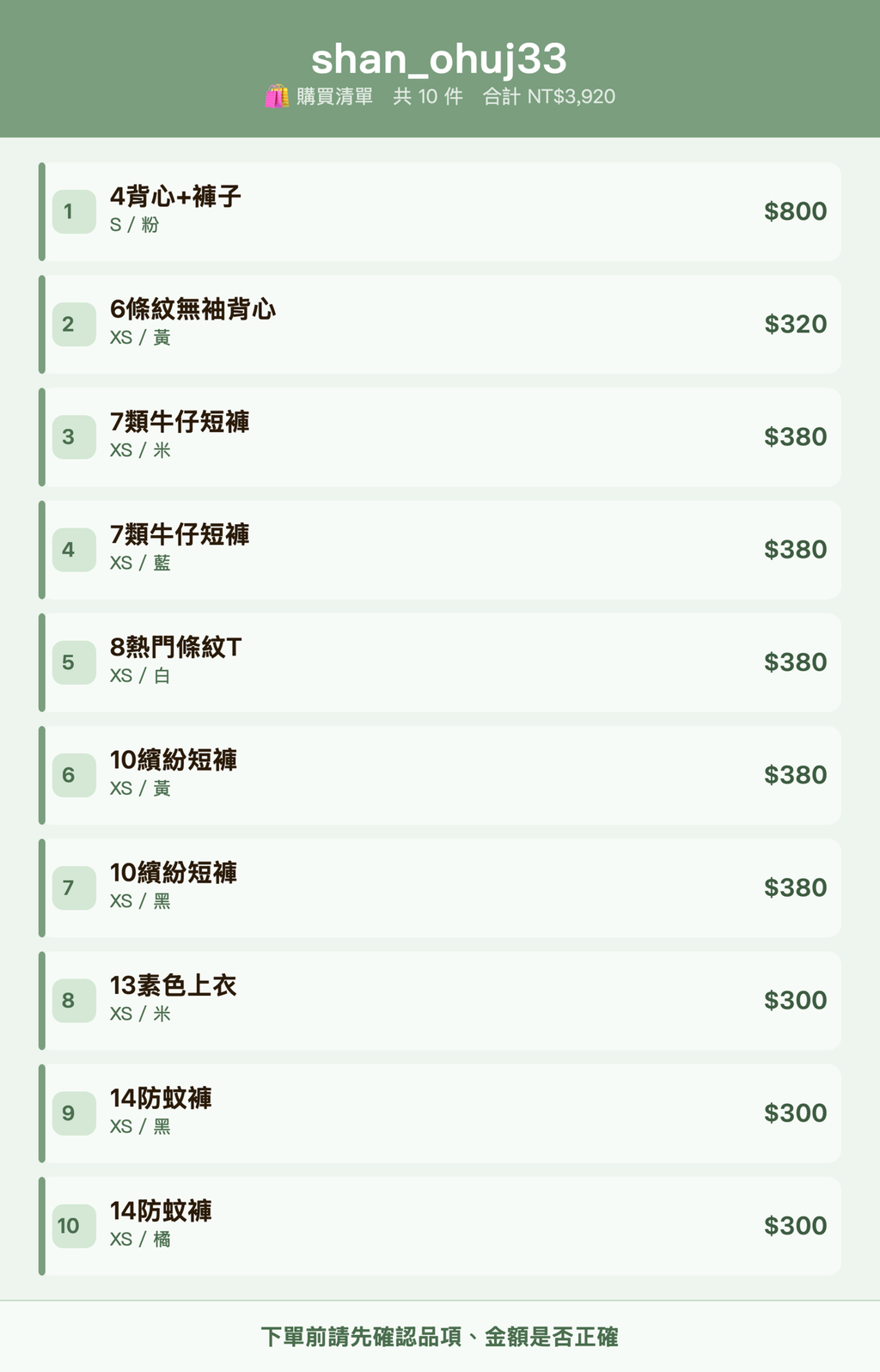 shan_ohuj33_購買清單