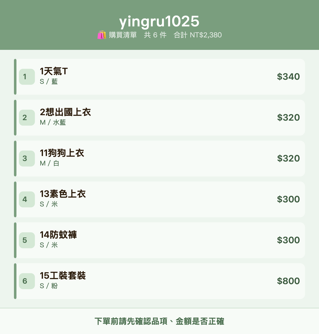 yingru1025_購買清單