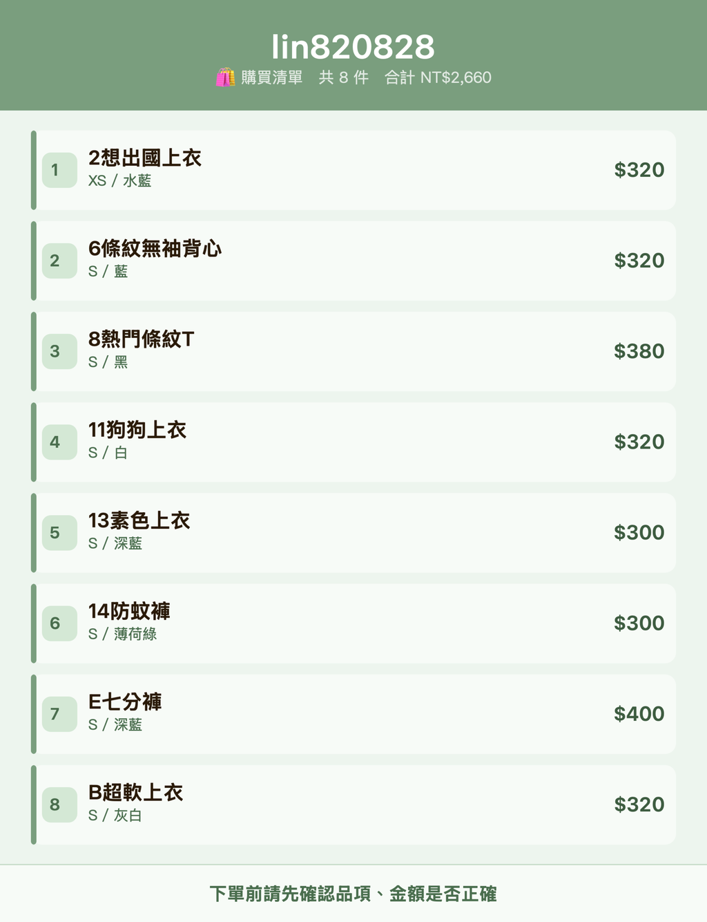 lin820828_購買清單