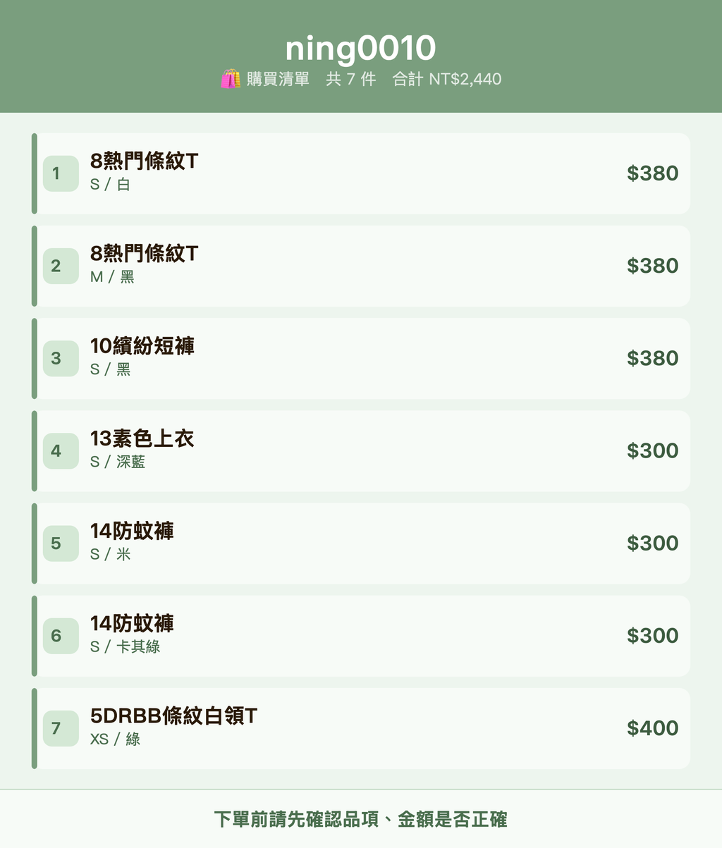 ning0010_購買清單