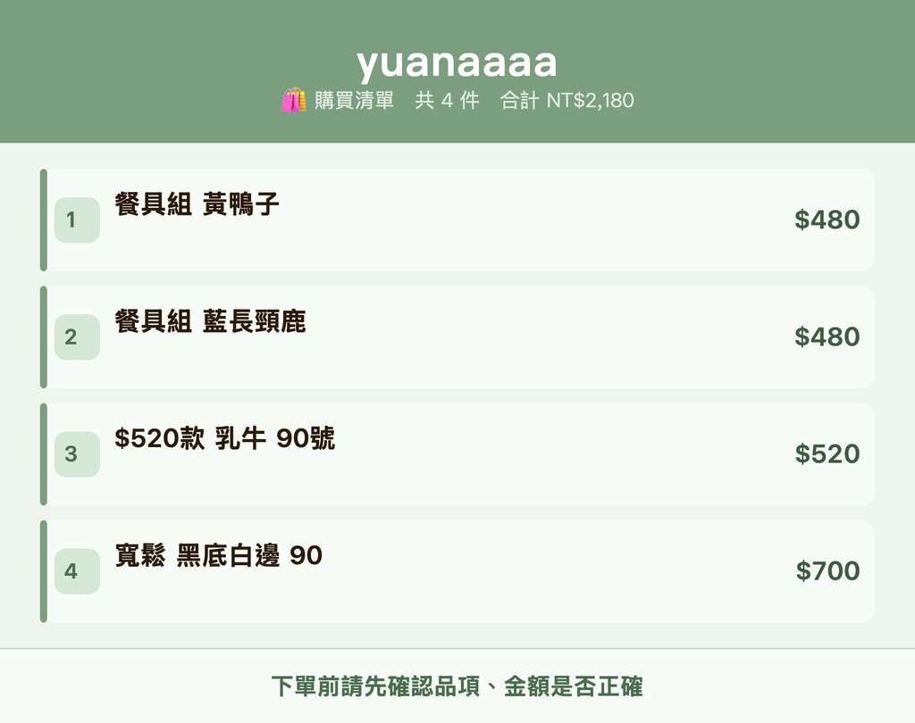 yuanaaaa_購買清單