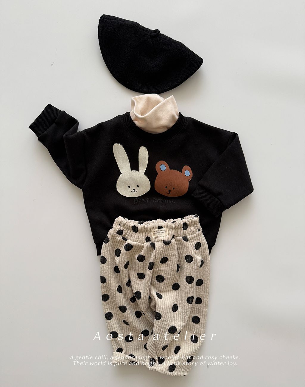 곰곰토토맨투맨검정-6