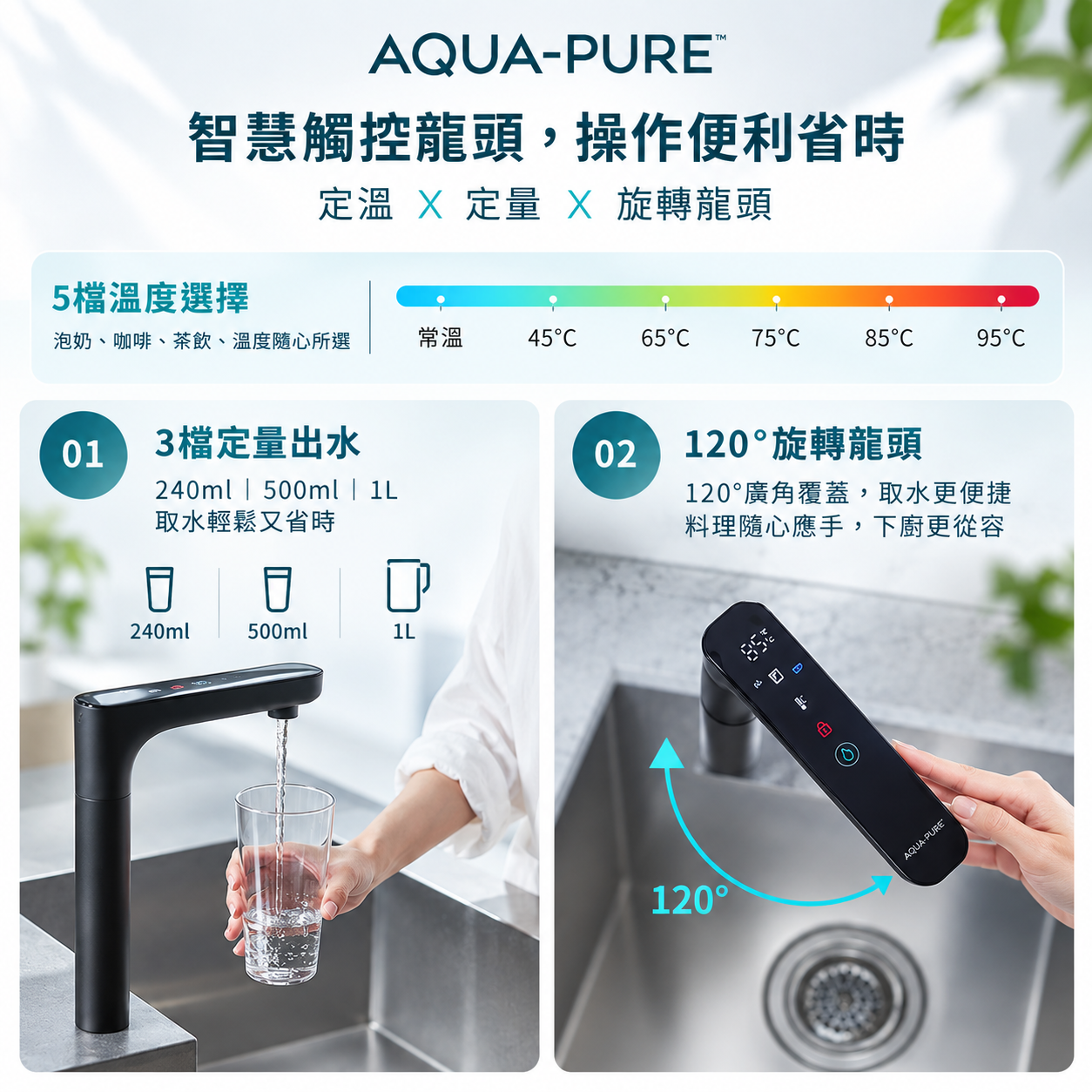 AQUA-PURE™ 智慧觸控龍頭 _