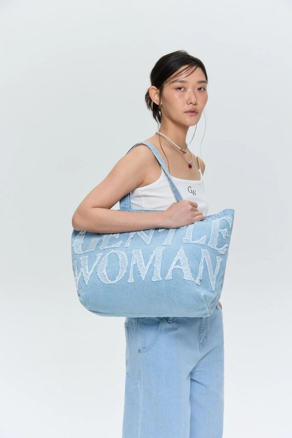 GW Denim Tote Bag 天藍2