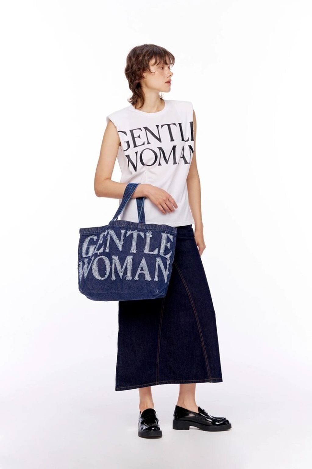 GW Denim Tote Bag 海軍藍2