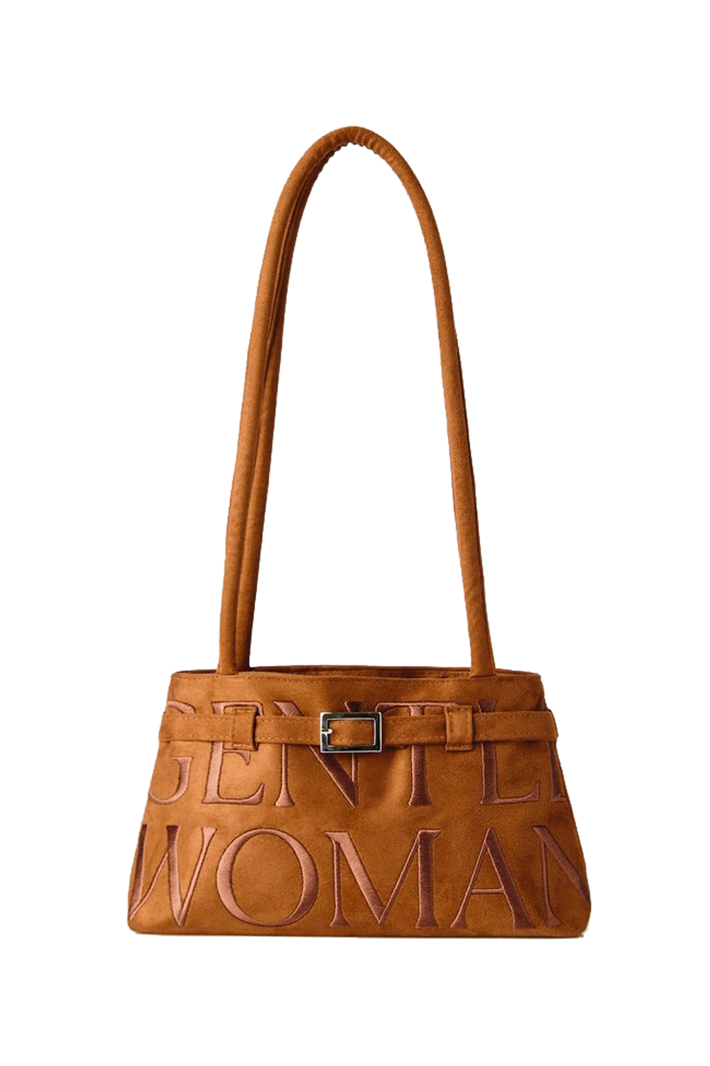 GW SUEDE BALLERINA BAG 亮棕1