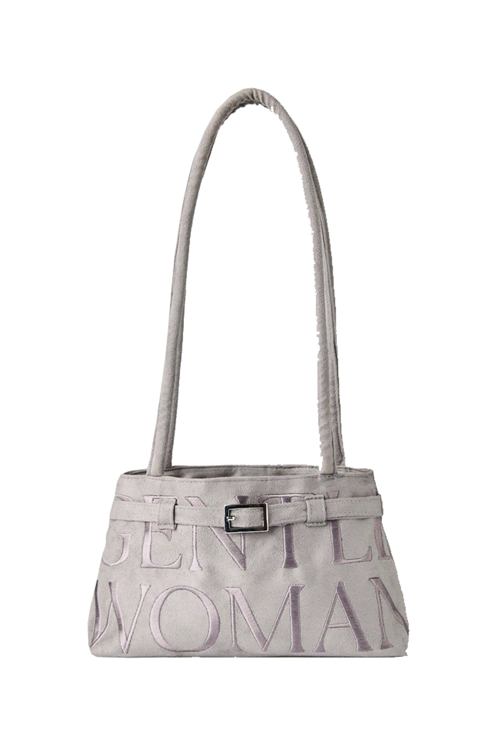 GW SUEDE BALLERINA BAG 灰色1