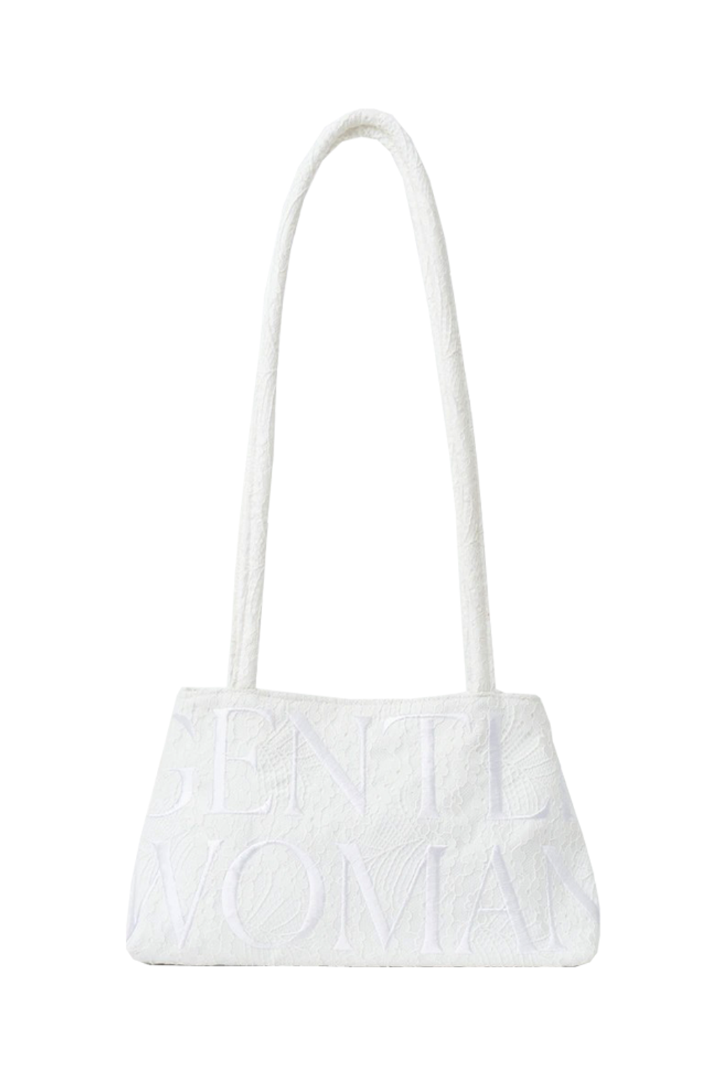 GW LACE BALLERINA BAG 雲白1