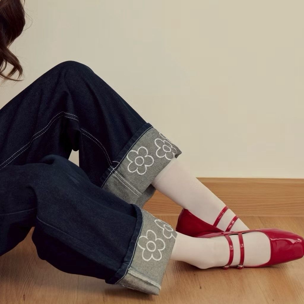 Lilac Baggy Jeans 深藍色2