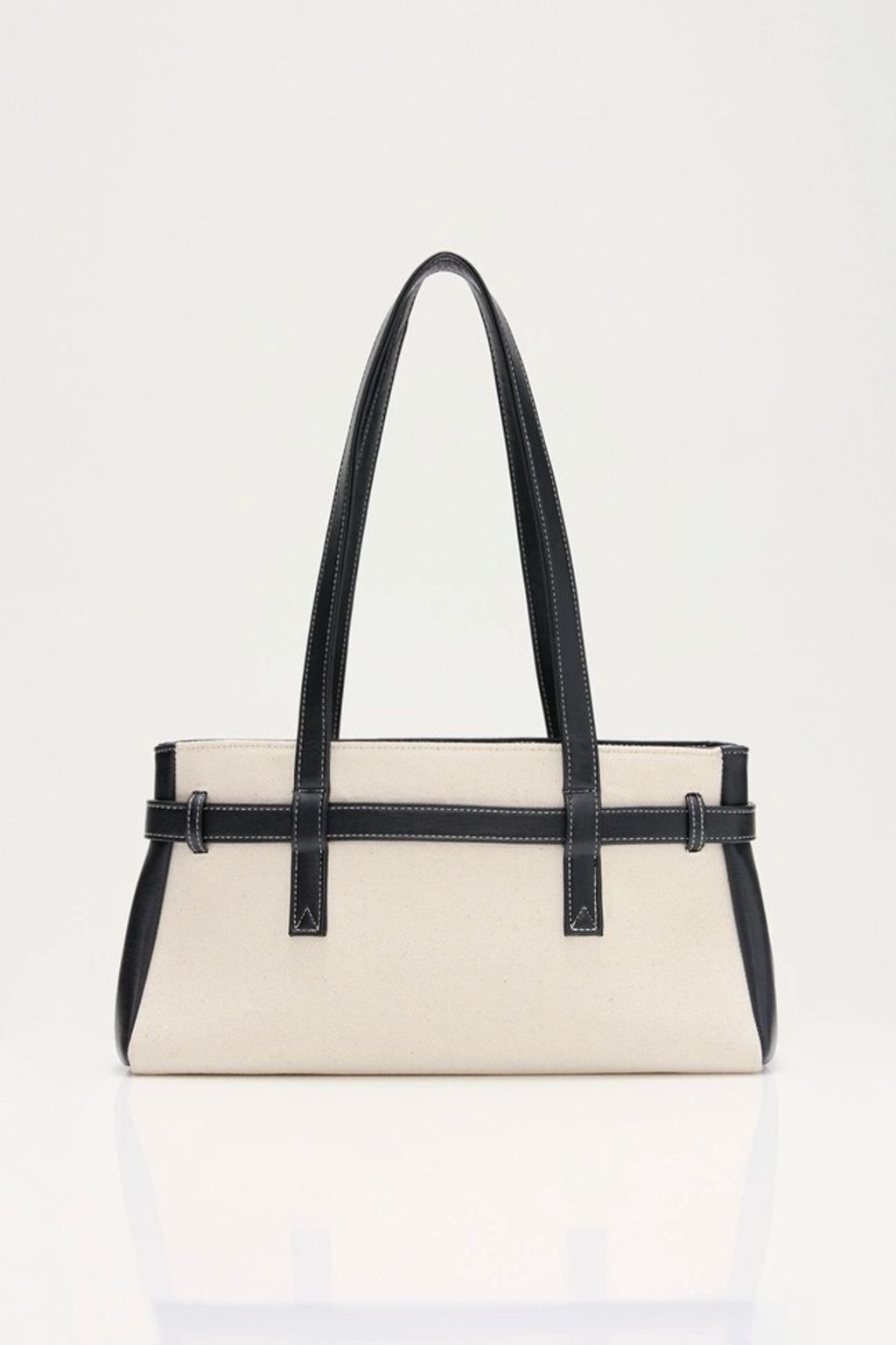 Chequered Shoulder Bag 黑白2