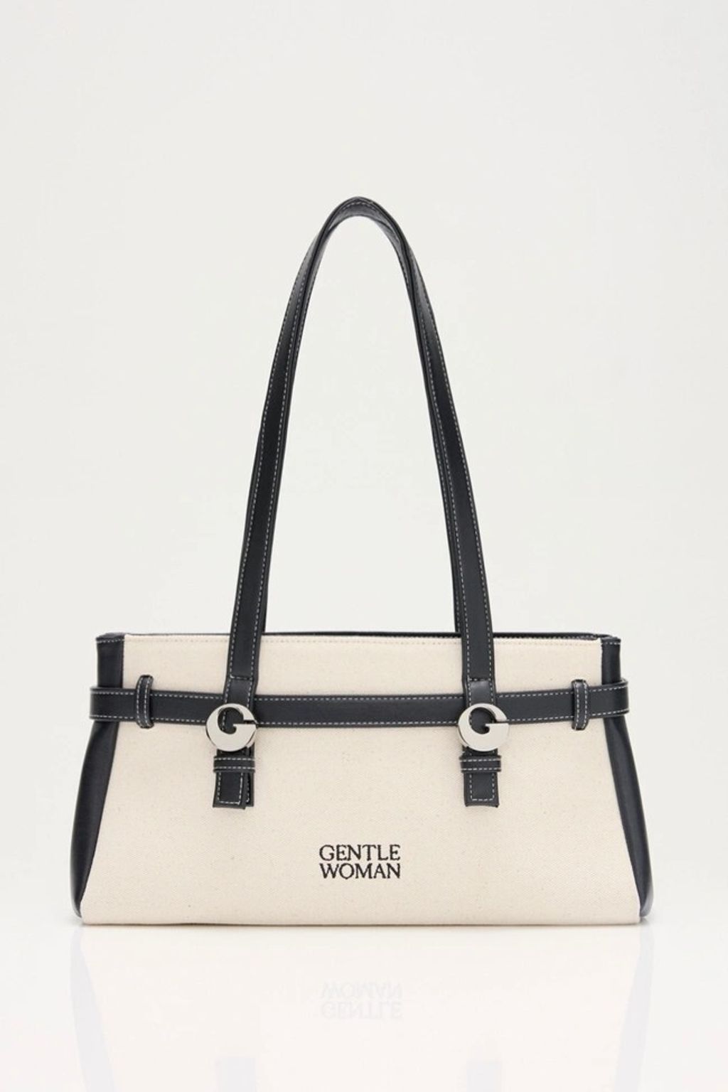 Chequered Shoulder Bag 黑白1