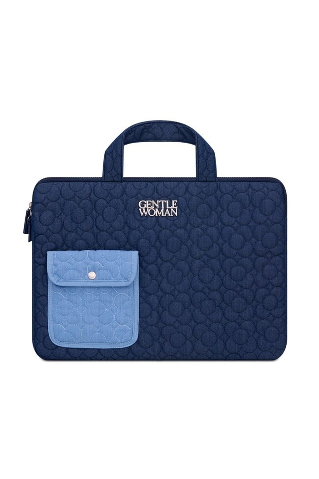 Fluffy Flora Laptop Case 深藍2
