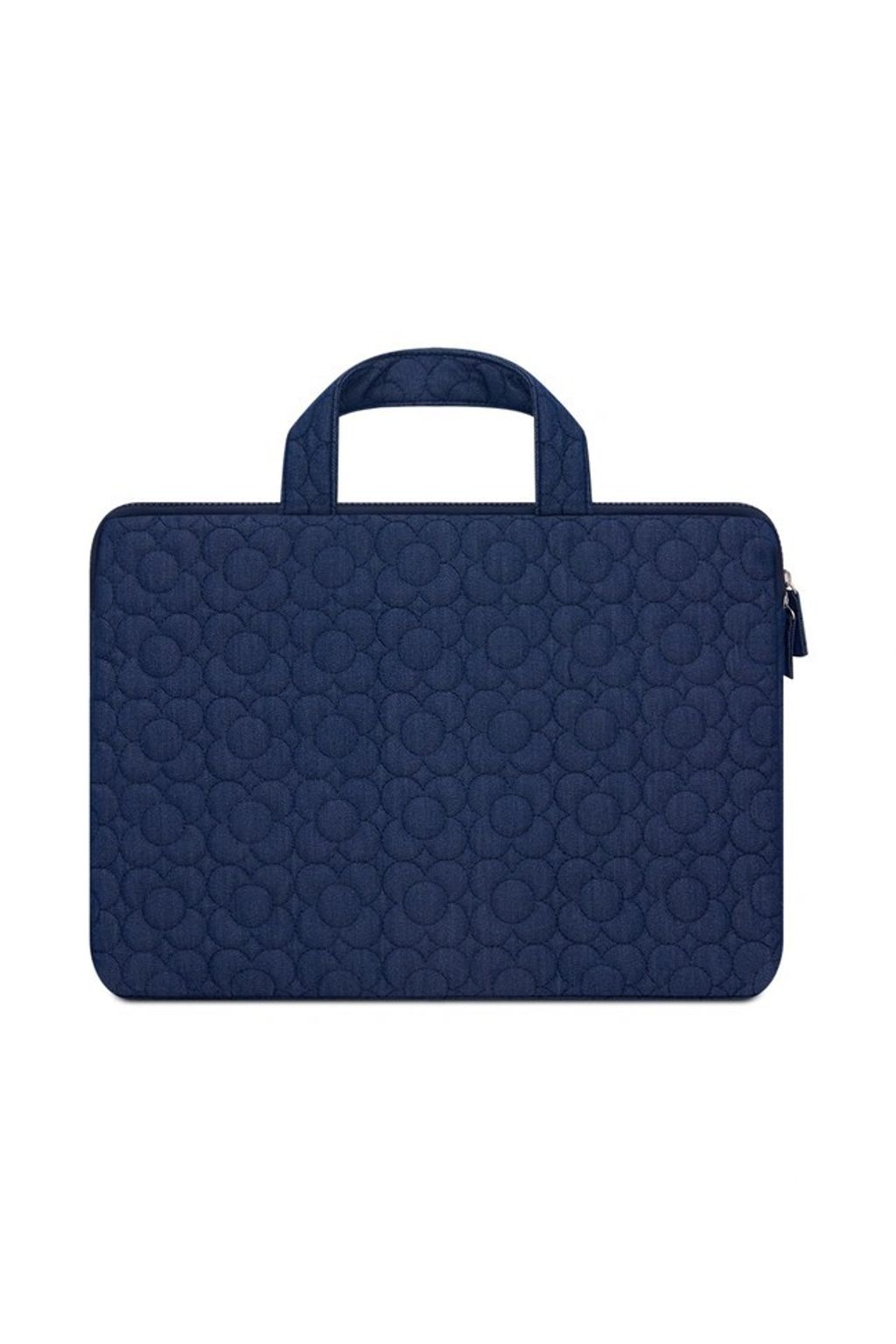 Fluffy Flora Laptop Case 深藍3