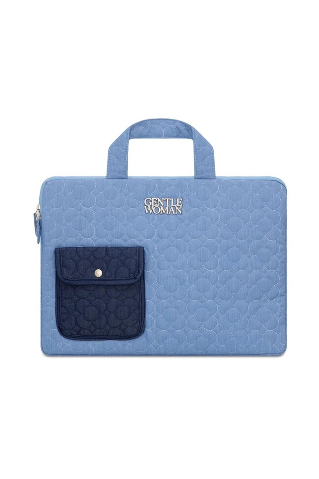 Fluffy Flora Laptop Case 淺藍2