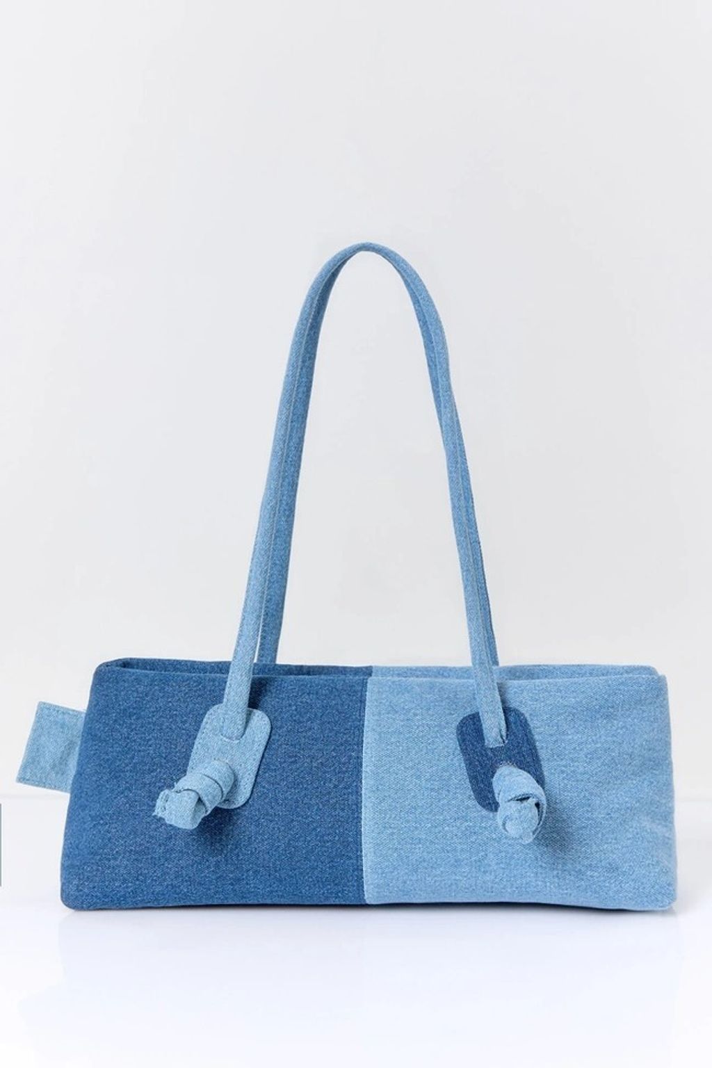 Twotone Denim Shoulder Bag 拼接單寧3