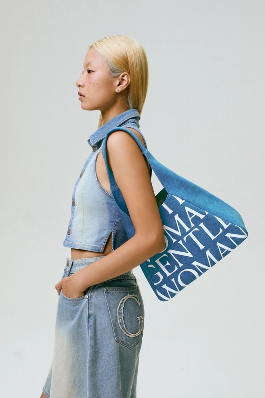 Hobo Bag 單寧藍3