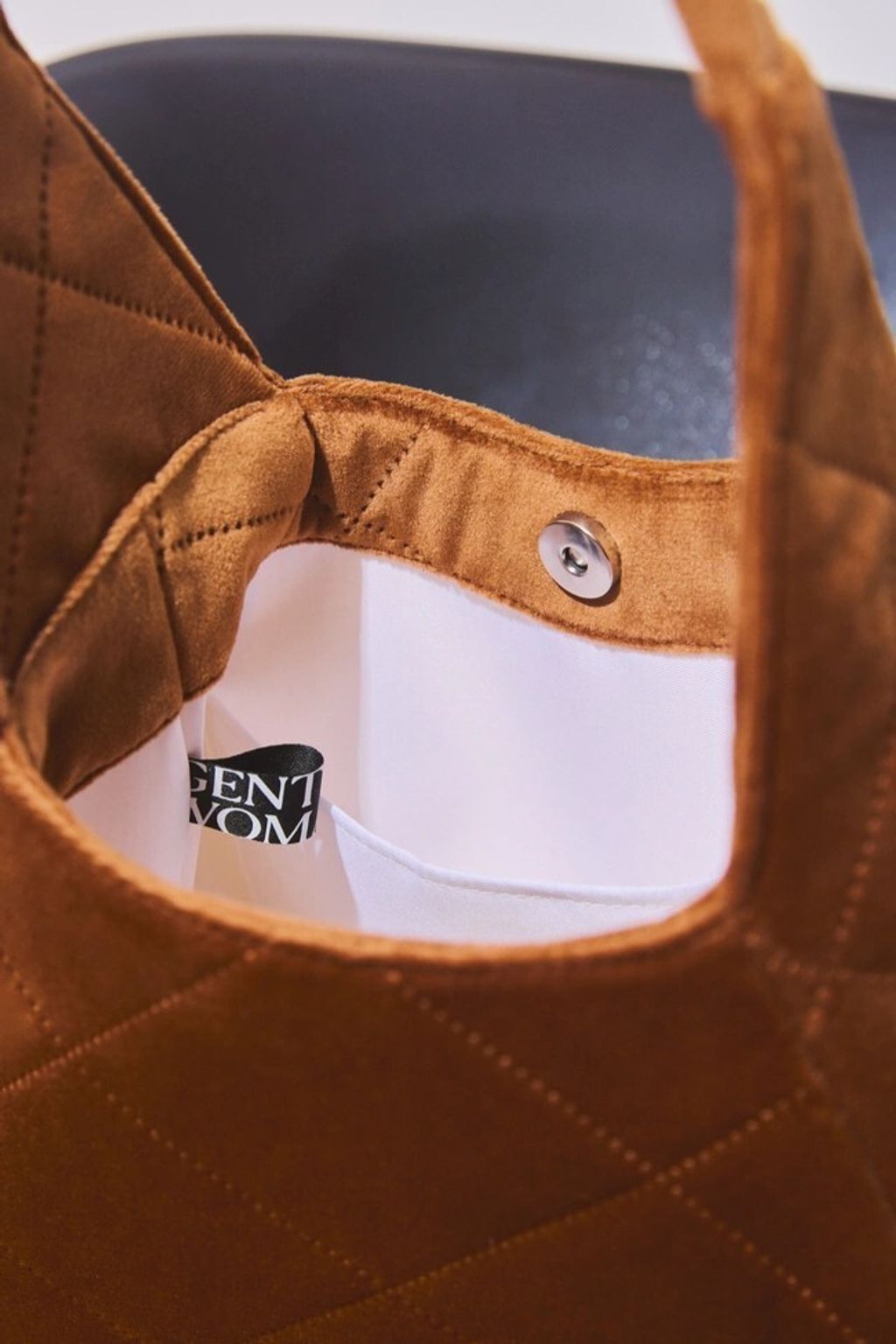 Quilt Hobo Bag 棕色4