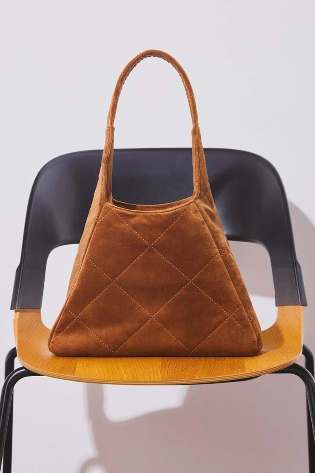 Quilt Hobo Bag 棕色3