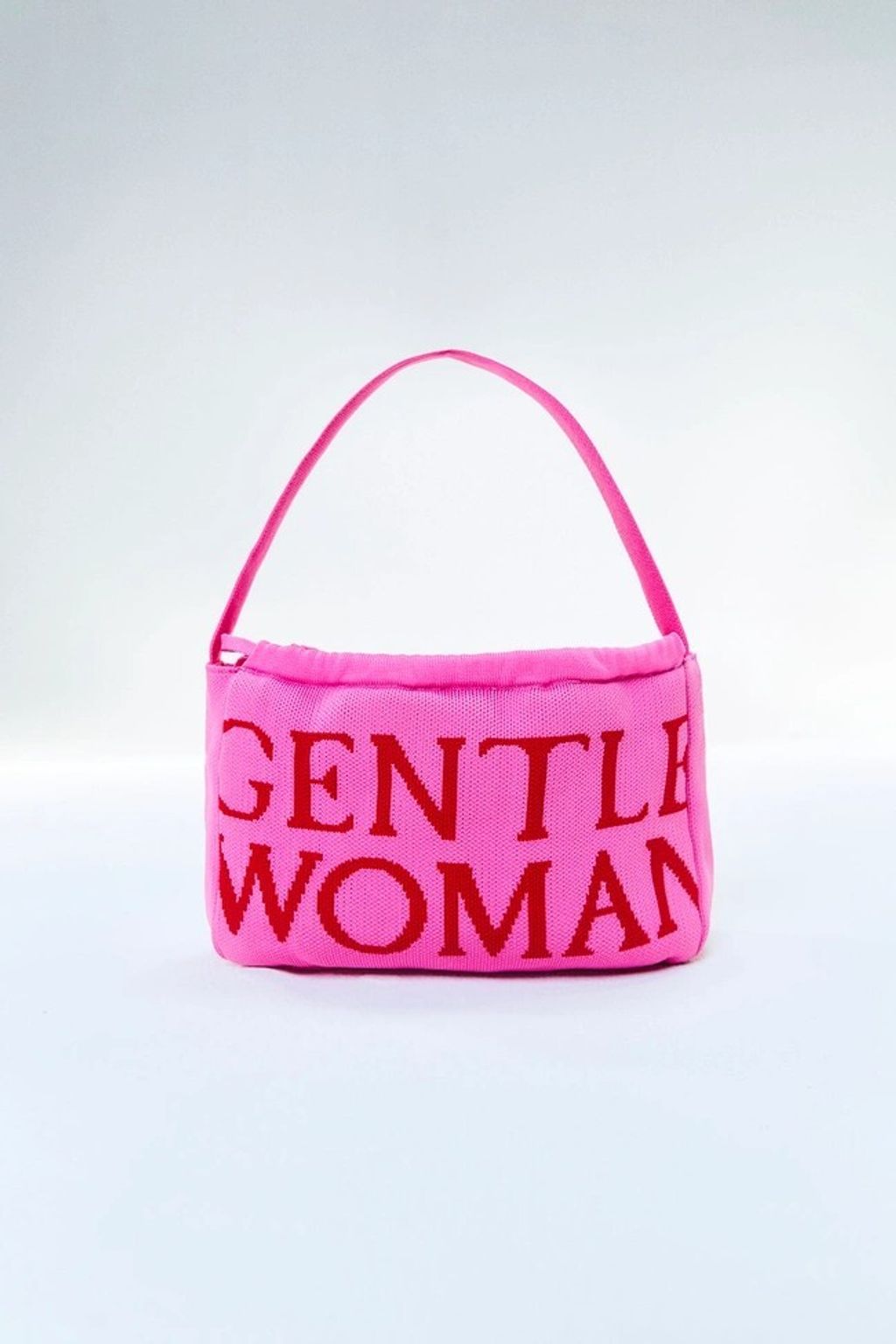 Knit Dumpling Bag 粉色4