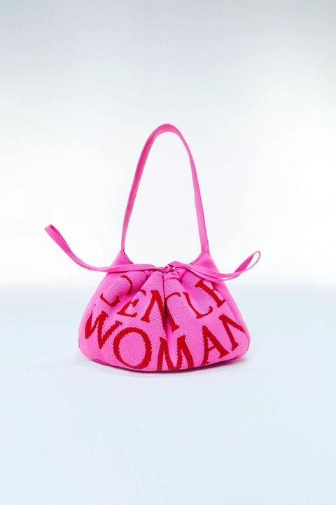 Knit Dumpling Bag 粉色2