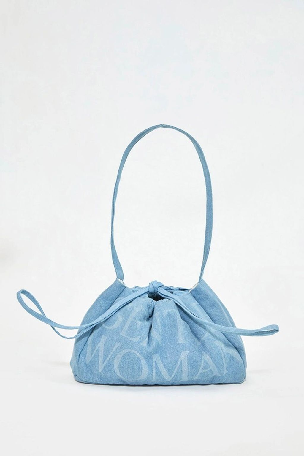 Denim Dumpling Bag 淺藍2