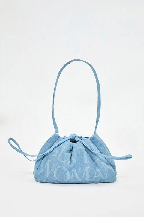 Denim Dumpling Bag 淺藍2