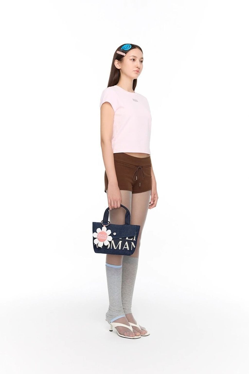 Bloomie Bubble Hand Bag 深藍5
