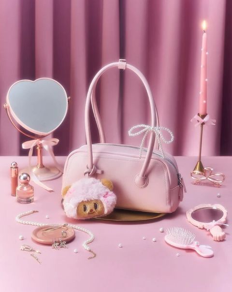 Pink-Haired Princess coin Purse Bag Charm2