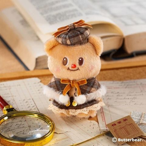 Butterbear Buttery Detective Keychain-1