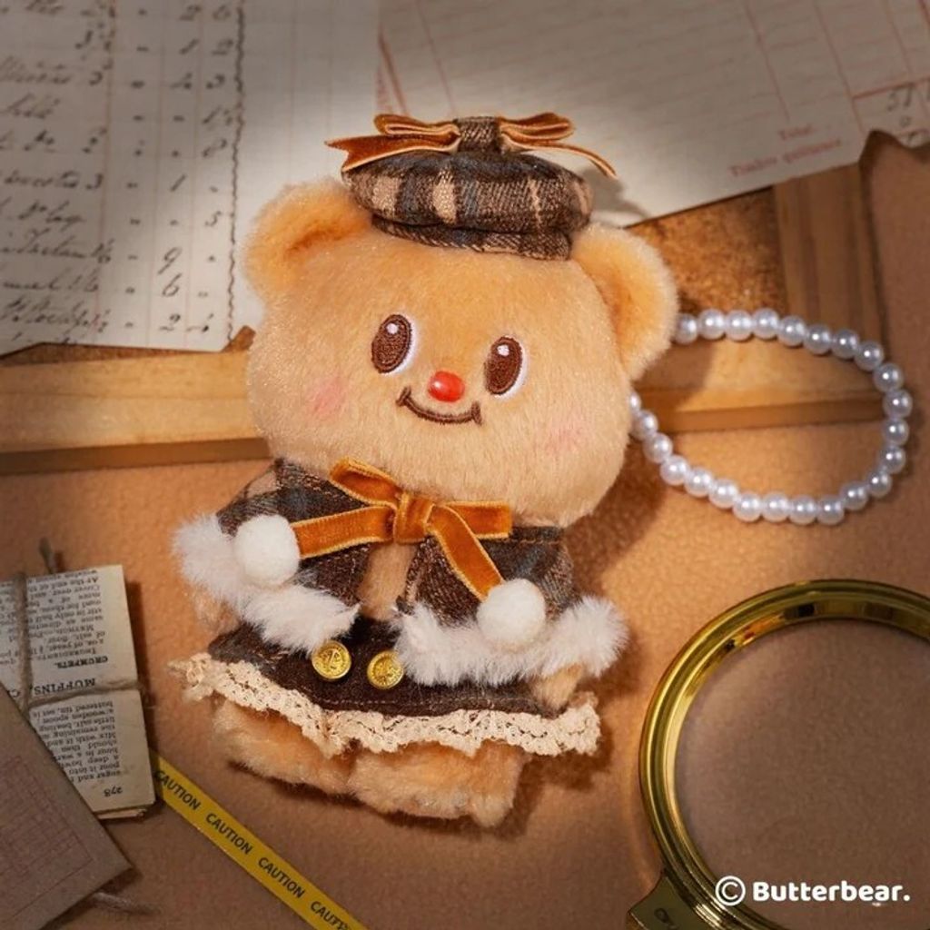 Butterbear Buttery Detective Keychain-2