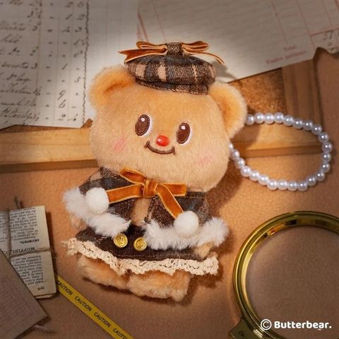 Butterbear Buttery Detective Keychain-2
