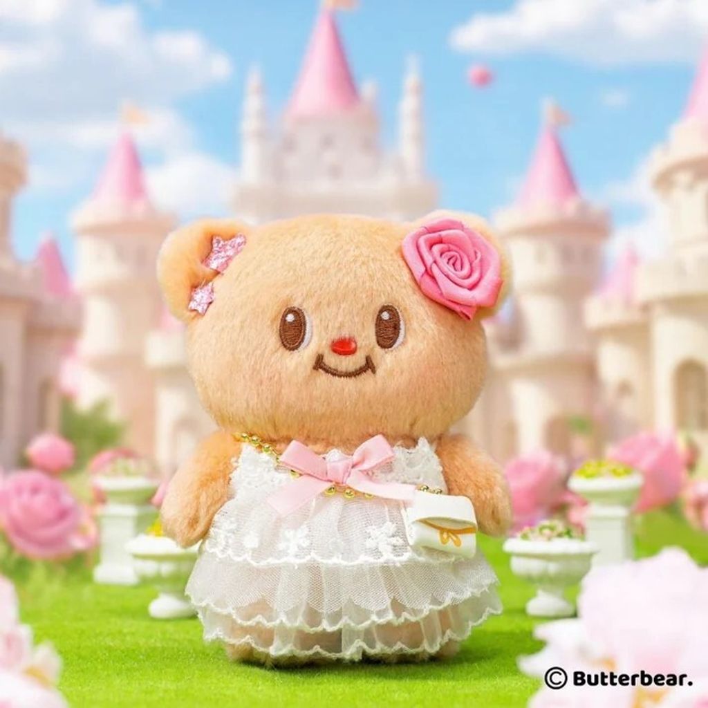 Butterbear Princess Dress Keychain-1