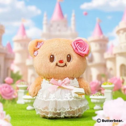 Butterbear Princess Dress Keychain-1