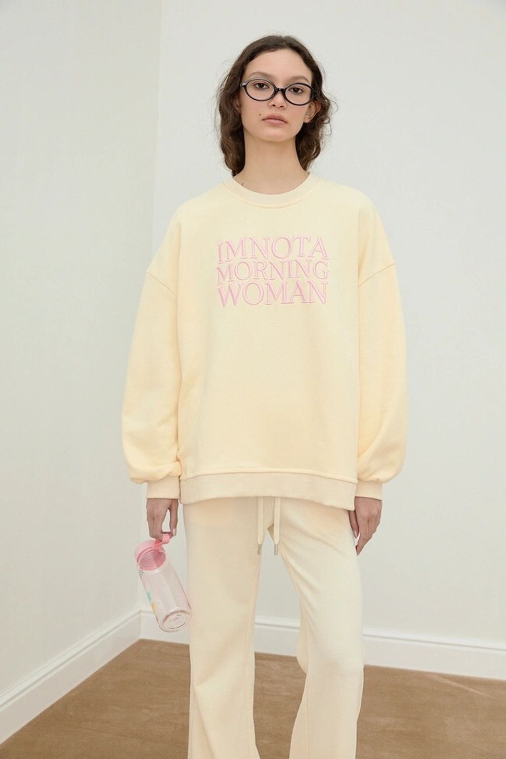 NOT TODAY MORNING SWEATER 大學T 黃1