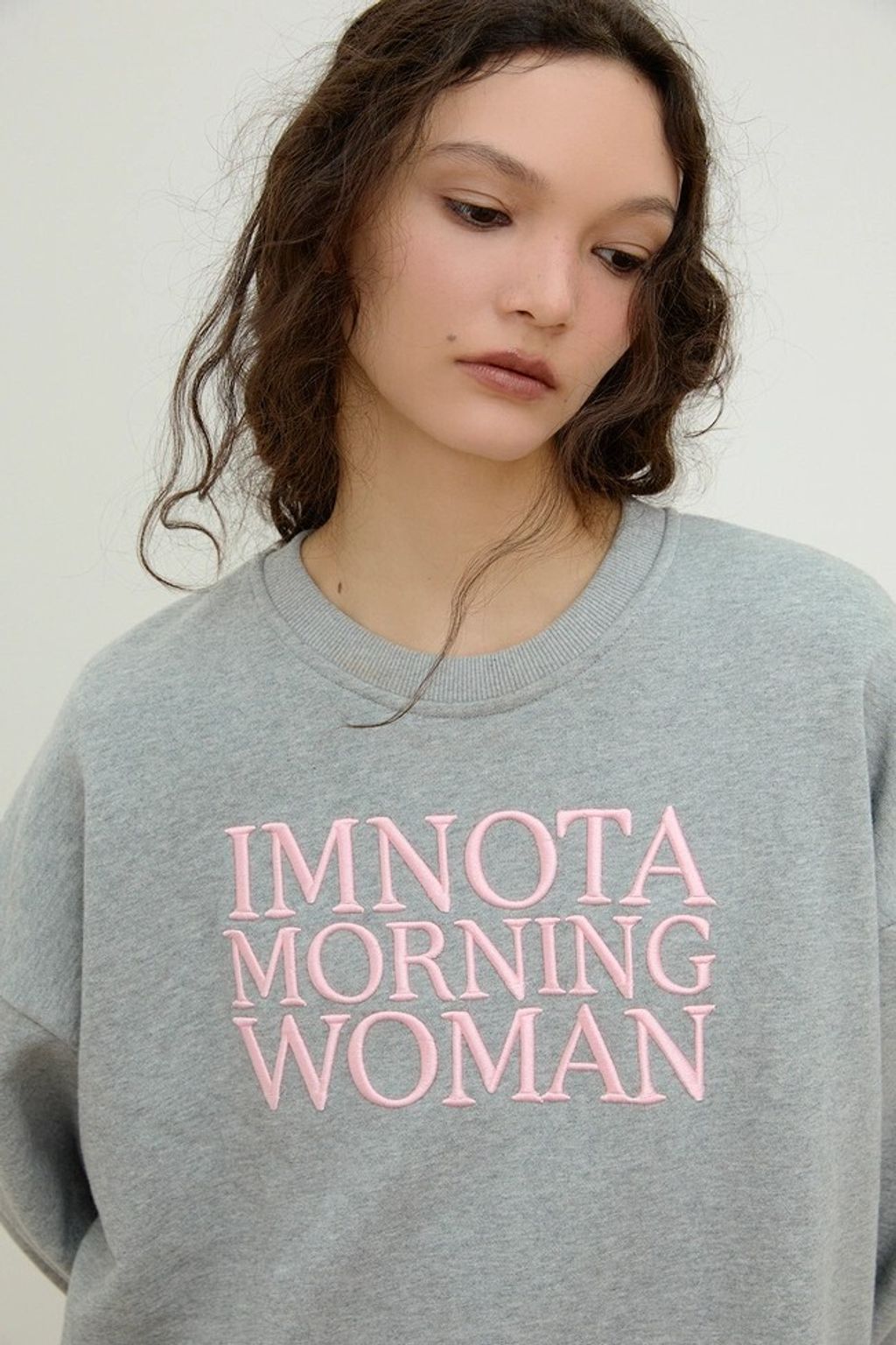 NOT TODAY MORNING SWEATER 大學T 灰2