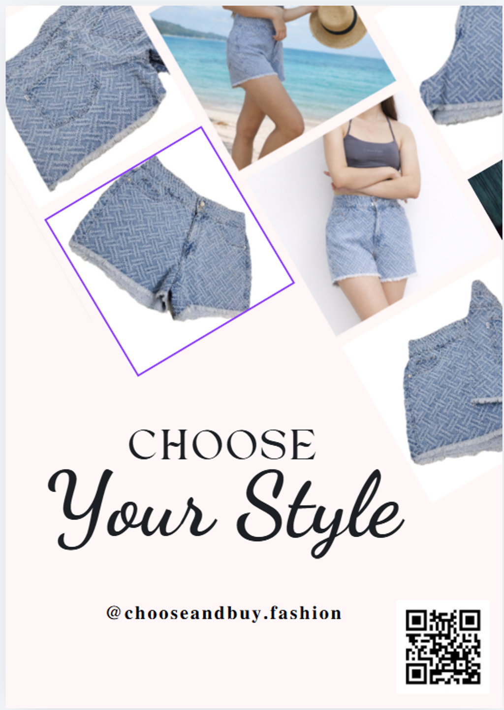 short denim_patterned