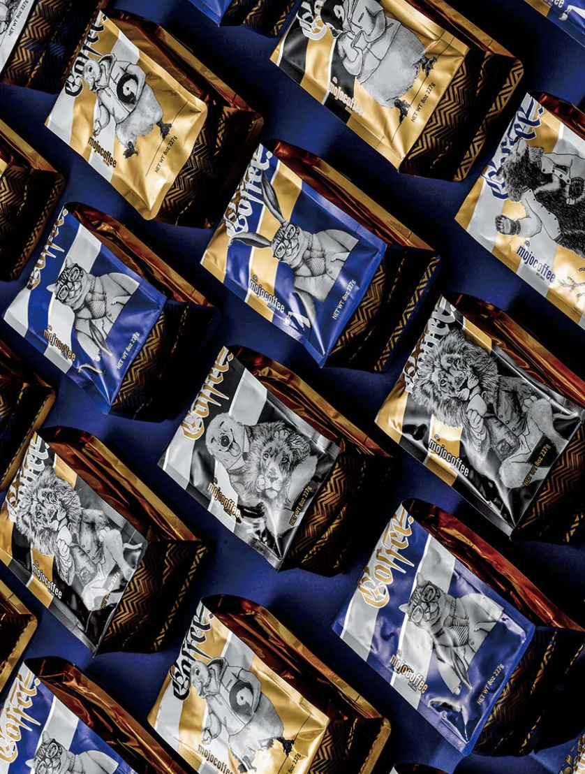 mojocoffee specialty coffee packaging series, Red Dot Design Award 2017