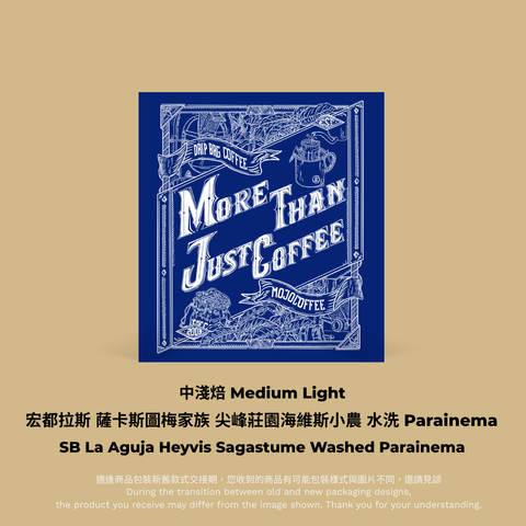 藍色掛耳包裝：宏都拉斯 薩卡斯圖梅家族 尖峰莊園海維斯小農 水洗 Parainema