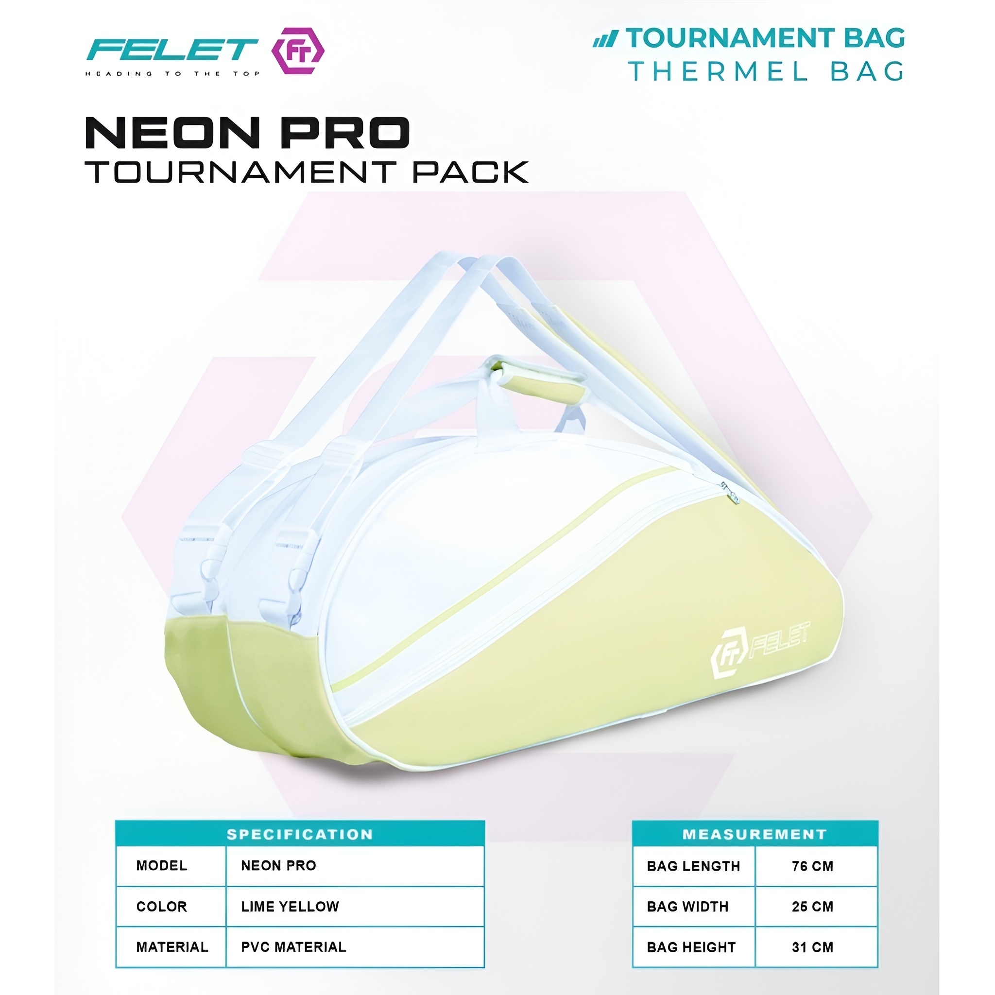 felet neon bag lime