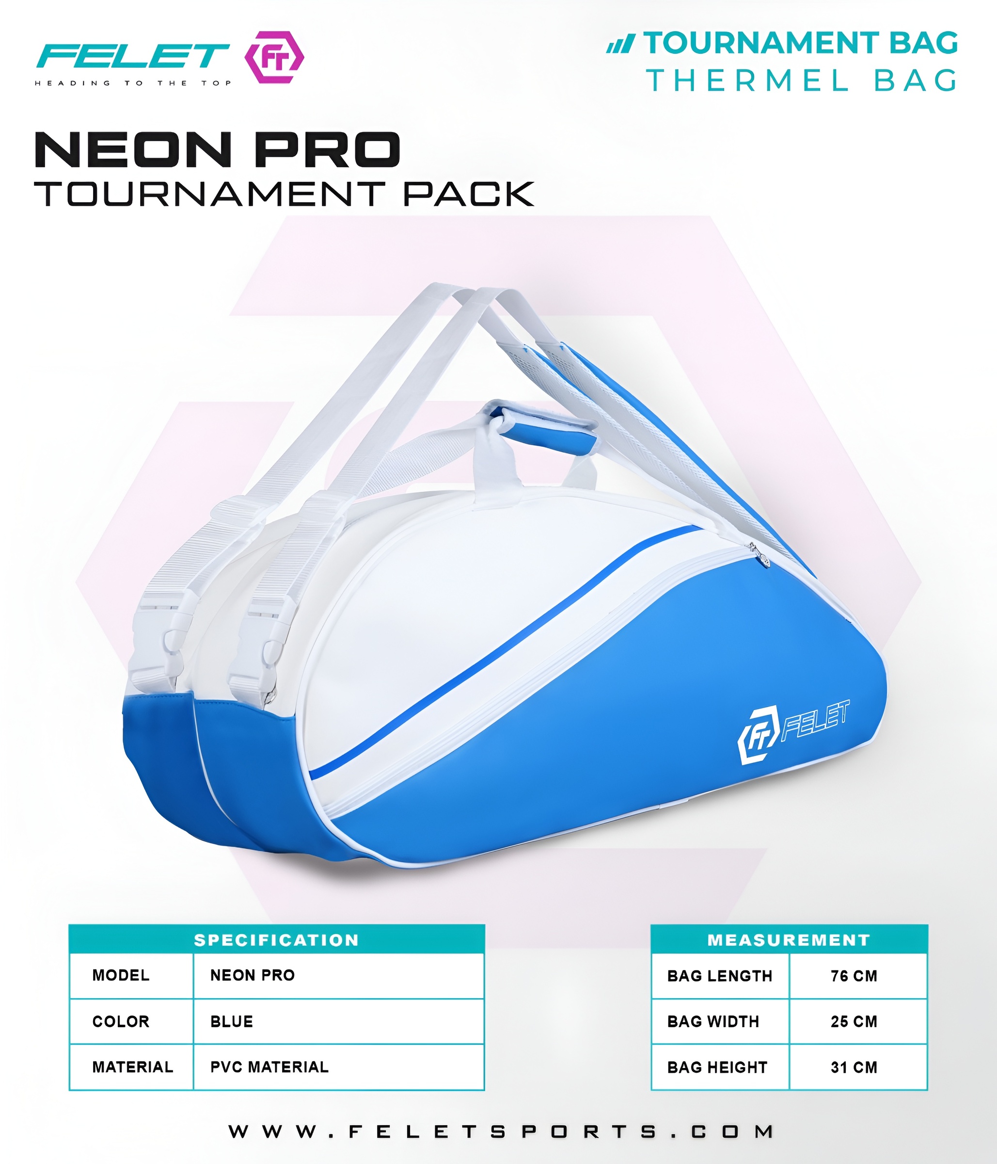 felet neon bag blue