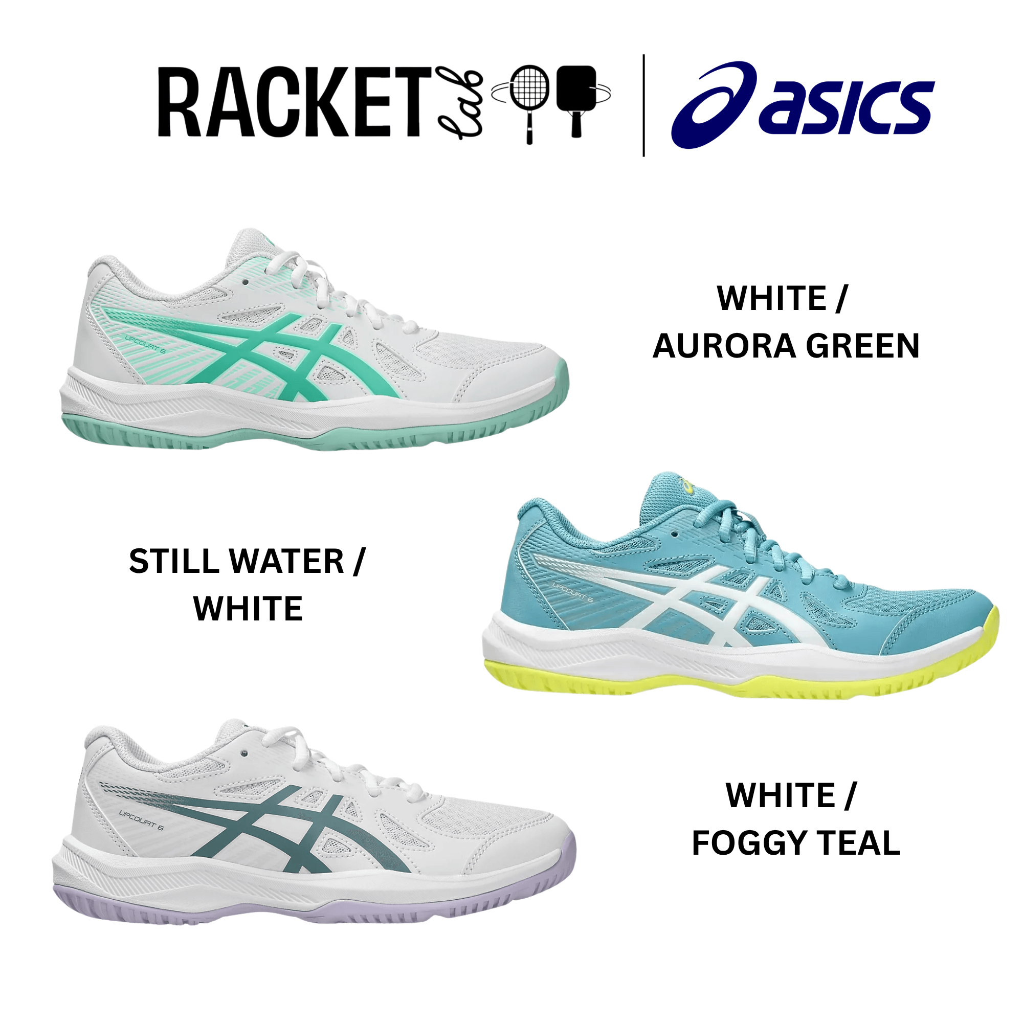 asics upcourt 6 women collage