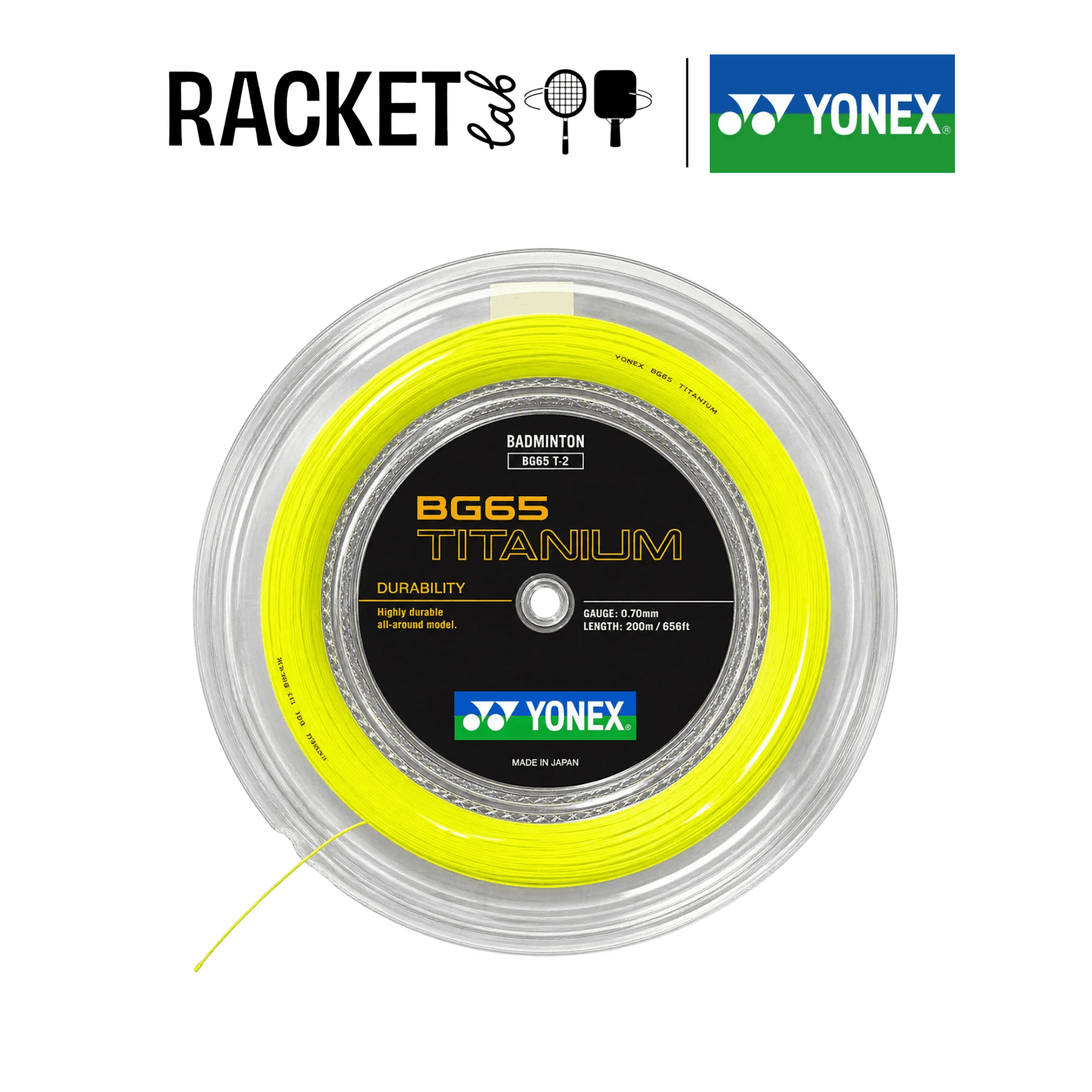 yonex bg65 ti yellow