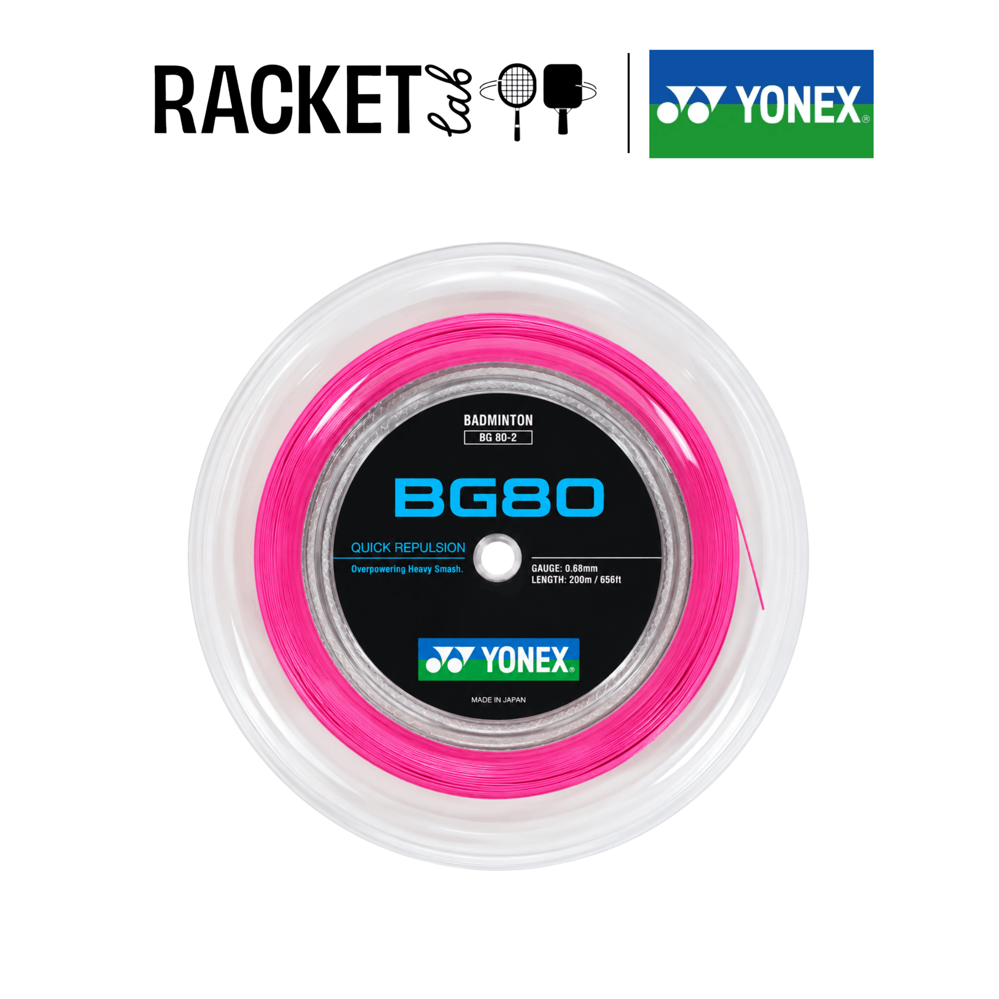 yonex bg80 pink