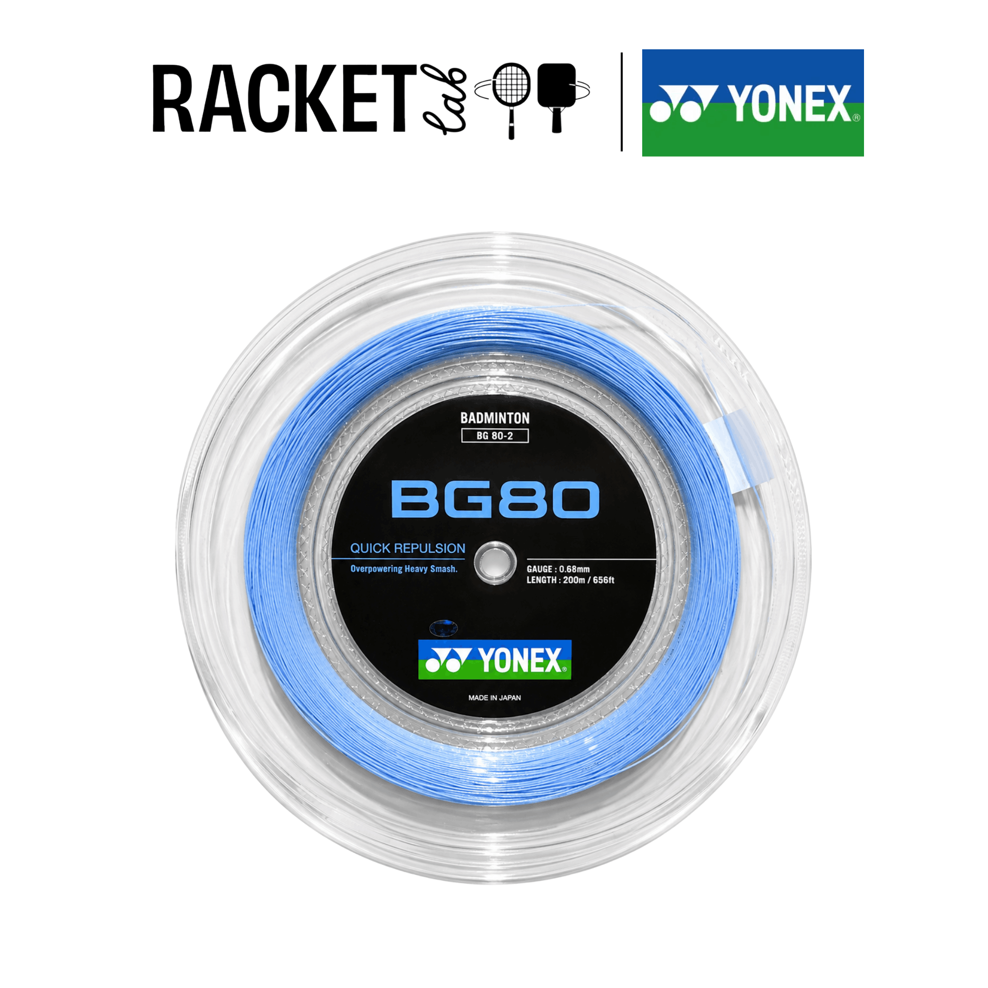 yonex bg80 sky blue