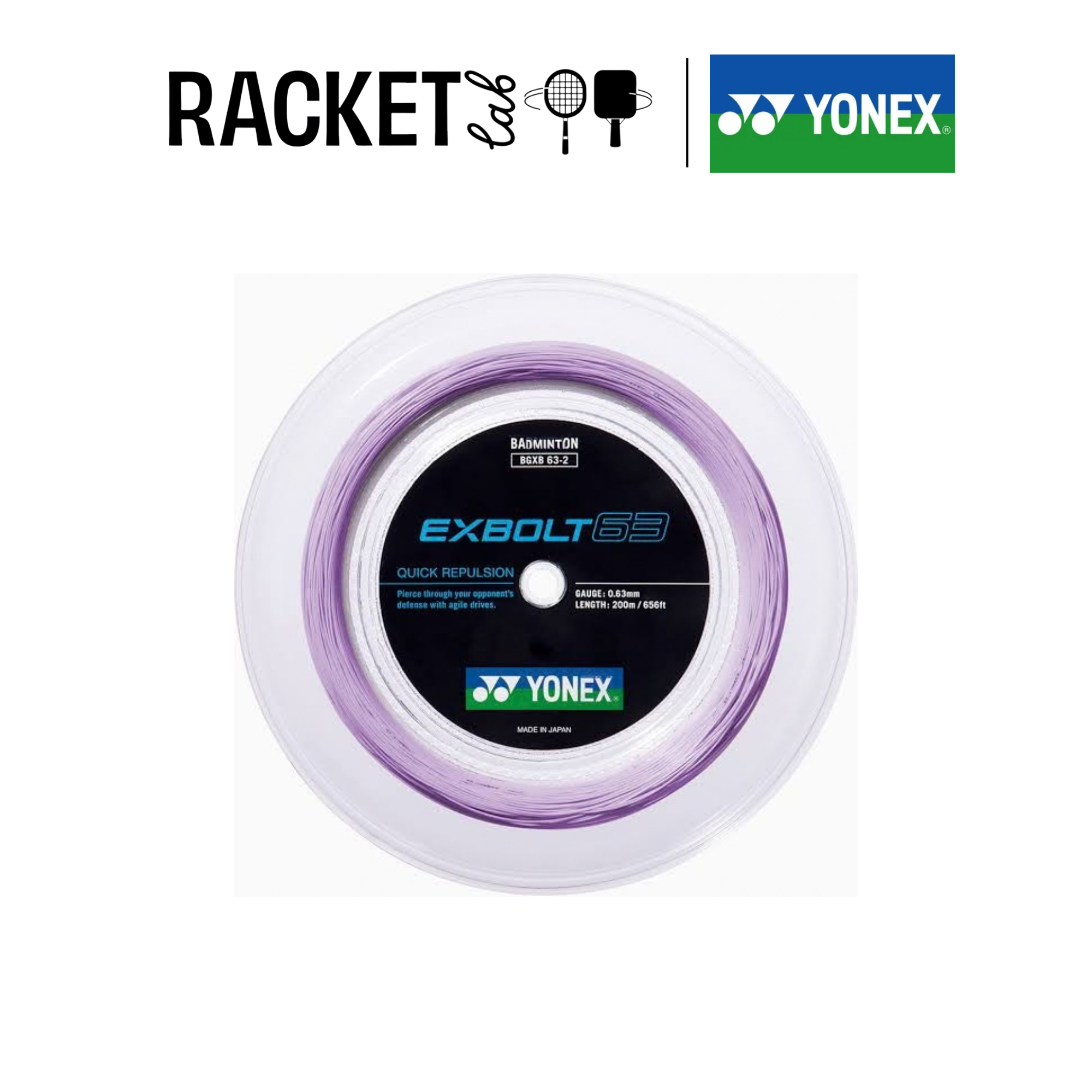 yonex exbolt 63 lavender